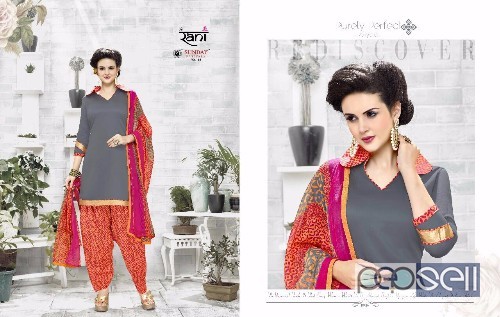 cotton patiala salwar suits from sunday patiala vol18 at wholesale. moq- 18pcs. no singles 1 