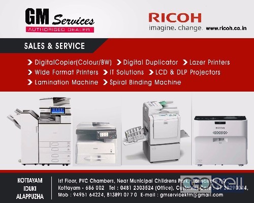 GM Services-Best Laser Printer Sales and Service in Kottayam Kochi Ernakulam Alappuzha Pathanamthitta Idukki 0 