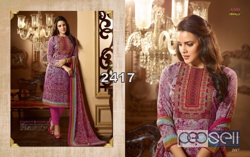 digital crepe printed suits from vaishali anm at wholesale moq- 21pcs singles at rs1200 each 5 