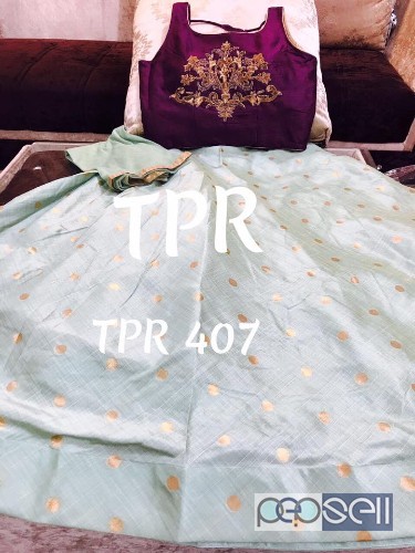 embroidered silk lehengas from tpr brand at wholesale available 0 