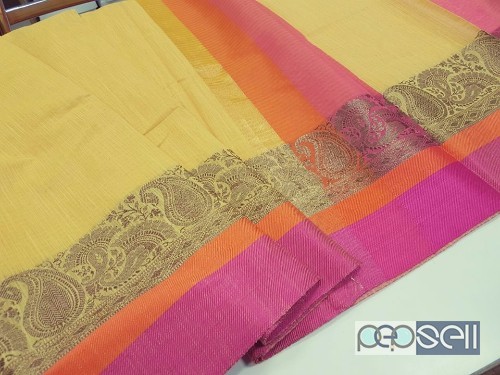 elegant mango maheswari silk sarees with silk weaving mango butta work and running blouse 0 