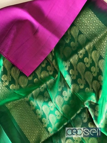 elegant pure handloom gadwal soft silk sarees with weaving zari pallu and blouse available 4 