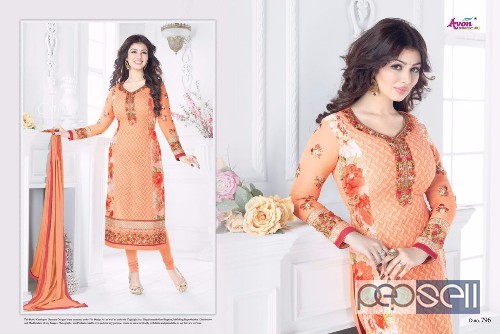 avon arohi vol11 georgette suits catalog at wholesale available moq- 5pcs no singles price- rs1450 each wholesale only 4 