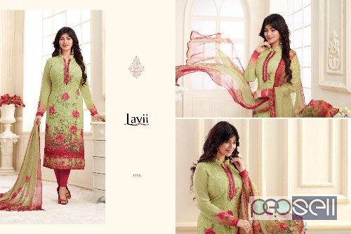 lavii shiffly georgette designer suits catalog at wholesale 3 