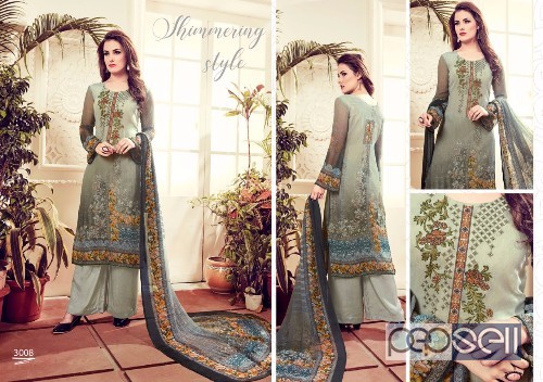 elegant husna ara vol 3 georgette digital printed suits with chiffon dupatta avaialble 1 