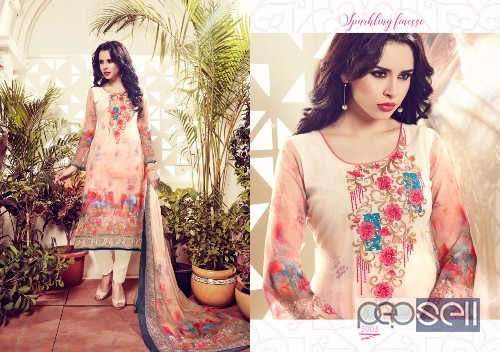 elegant husna ara vol 3 georgette digital printed suits with chiffon dupatta avaialble 3 