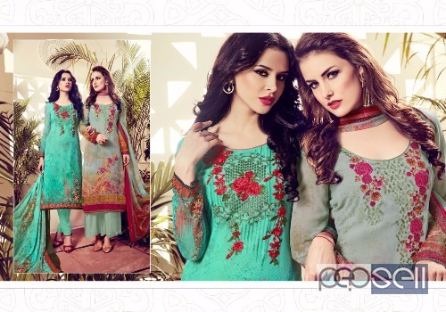 elegant husna ara vol 3 georgette digital printed suits with chiffon dupatta avaialble 5 