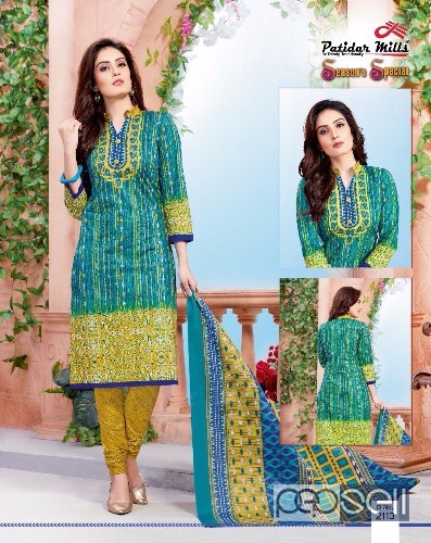  patidar mills vol21 seasons special cotton churidar printed suits catalog at wholesale moq- 16pcs no singles price- rs300 each 2 