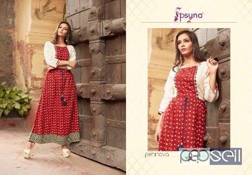  psyna vol3 cambric printed long kurtis catalog at wholesale SIZE	M,L,XL,XXL,3XL price- rs870 each moq- 10pcs no singles 0 