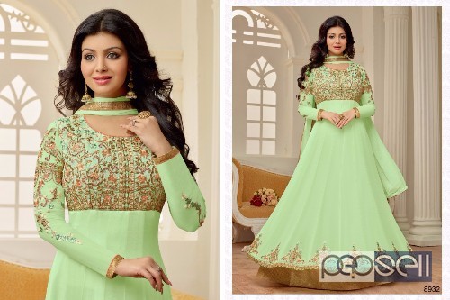 ravishing georgette designer anarkali suits from meera zisa gulmohar collection available 0 