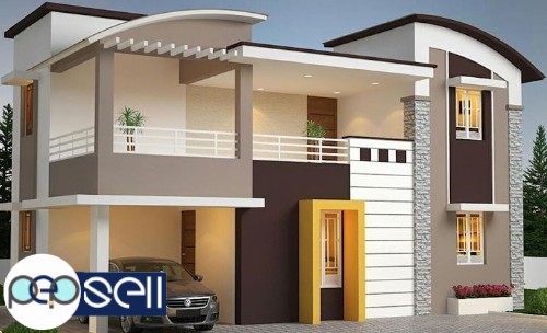 Independent 3bhk villas for sale with 4 cent land in Palakkad town 0 