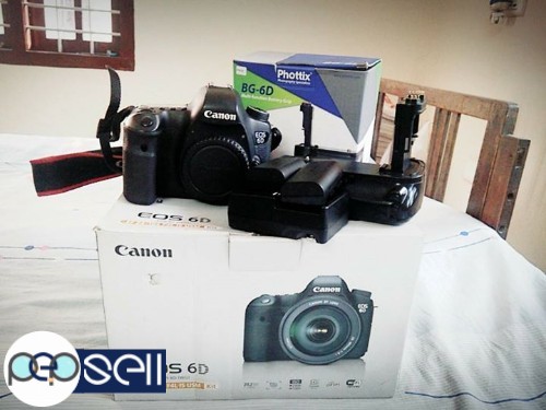 Canon 6D(Body) with 2batteries and Battery grip 2 