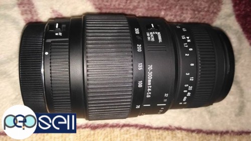 Sigma70-300 canon mount lense lensewood and uv filter 4 