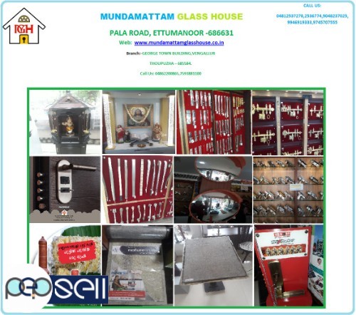 MUNDAMATTAM GLASS HOUSE, Road Safety Mirror Dealer in Bharananganam, Manarcaud 0 