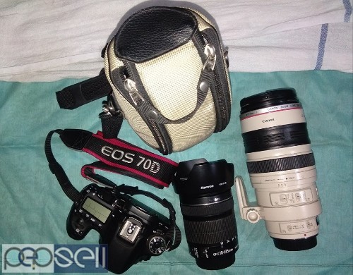 Canon 70 D + EFS 18-135 + EF 100-400 tele lens for sale 0 