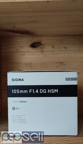 Sigma 105 1.4 art prime lens 6 months used for sale 2 