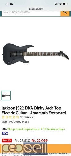 Jackson Electric Guitar - Almost New for sale at Bengaluru 1 