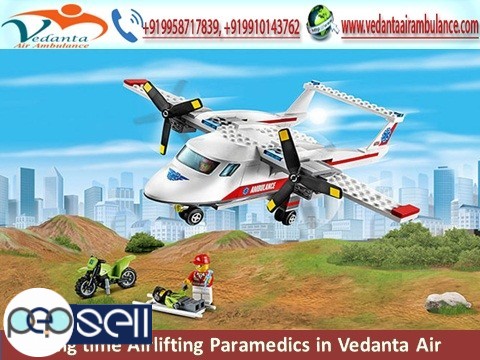 Vedanta Air Ambulance Service from Ranchi to Delhi with MD Doctors 0 