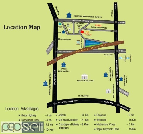 Sun Sparkle plots for sale in KHB Surya Nagar Phase 3 Chandapura Bangalore 3 