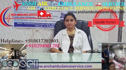 Get Air Ambulance Service from Patna without any hidden charges |ANSH 0 