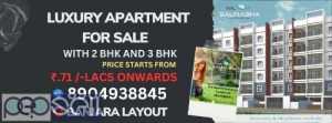 1505 Sq.Ft Flat with 3BHK For Sale in MNM KPL SAURABHA