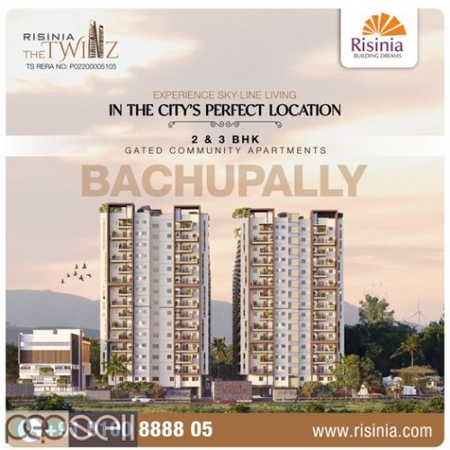  Gated Community Flats for Sale in Bachupally | The Twinz by Risinia 0 