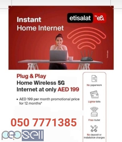 Get Home Wi-Fi As Low As 199 Per Month Call / WhatsApp 050 777 13 85   1 